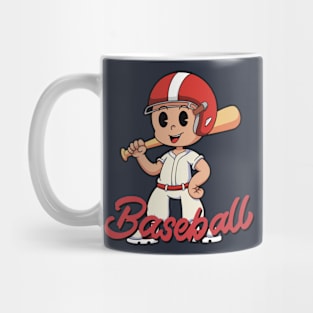 Cute Baseball Boy for Kids Mug